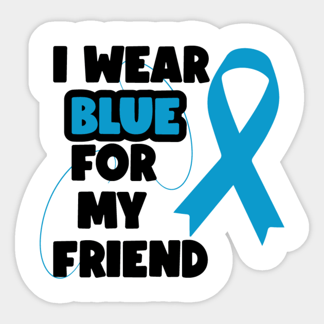 I Wear Blue For Diabetes Awareness Sticker by Quardilakoa